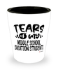 Funny Middle School Education Professor Teacher Shotglass Tears Of My Middle School Education Students