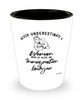 Immigration Lawyer Shotglass Never Underestimate A Woman Who Is Also An Immigration Lawyer Shot Glass