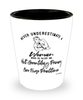 Adult-Gerontology Primary Care Nurse Practitioner Shotglass Never Underestimate A Woman Who Is Also An AGPCNP Shot Glass