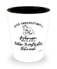 Civilian Investigations Technician Shotglass Never Underestimate A Woman Who Is Also A Civilian Investigations Tech Shot Glass