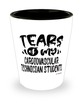 Funny Cardiovascular Technician Professor Teacher Shotglass Tears Of My Cardiovascular Technician Students