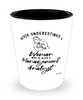 Management Analyst Shotglass Never Underestimate A Woman Who Is Also A Management Analyst Shot Glass