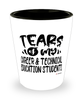 Funny Career Technical Education Professor Teacher Shotglass Tears Of My Career Technical Education Students