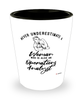 Operations Analyst Shotglass Never Underestimate A Woman Who Is Also An Operations Analyst Shot Glass