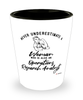 Operations Research Analyst Shotglass Never Underestimate A Woman Who Is Also An Operations Research Analyst Shot Glass