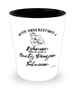 County Program Technician Shotglass Never Underestimate A Woman Who Is Also A County Program Tech Shot Glass