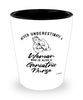 Geriatric Nurse Shotglass Never Underestimate A Woman Who Is Also A Geriatric Nurse Shot Glass