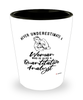 Quantitative Analyst Shotglass Never Underestimate A Woman Who Is Also A Quantitative Analyst Shot Glass