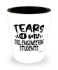 Funny Civil Engineering Professor Teacher Shotglass Tears Of My Civil Engineering Students