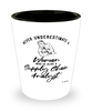 Supply Chain Analyst Shotglass Never Underestimate A Woman Who Is Also A Supply Chain Analyst Shot Glass