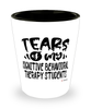 Funny Cognitive Behavioral Therapy Professor Teacher Shotglass Tears Of My Cognitive Behavioral Therapy Students