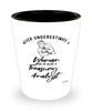 Treasury Analyst Shotglass Never Underestimate A Woman Who Is Also A Treasury Analyst Shot Glass