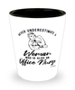 Office Nurse Shotglass Never Underestimate A Woman Who Is Also An Office Nurse Shot Glass