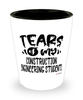 Funny Construction Engineering Professor Teacher Shotglass Tears Of My Construction Engineering Students