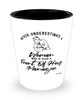 Front Of House Manager Shotglass Never Underestimate A Woman Who Is Also A Front Of House Manager Shot Glass