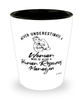Human Resources Manager Shotglass Never Underestimate A Woman Who Is Also A Human Resources Manager Shot Glass