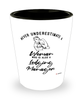 Lodging Manager Shotglass Never Underestimate A Woman Who Is Also A Lodging Manager Shot Glass