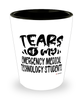 Funny Emergency Medical Technology Professor Teacher Shotglass Tears Of My Emergency Medical Technology Students