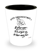 Nursing Manager Shotglass Never Underestimate A Woman Who Is Also A Nursing Manager Shot Glass