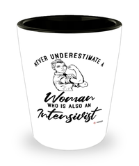 Intensivist Shotglass Never Underestimate A Woman Who Is Also An Intensivist Shot Glass