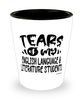 Funny English Language Literature Professor Teacher Shotglass Tears Of My English Language Literature Students
