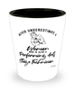 Performing Arts Stage Technician Shotglass Never Underestimate A Woman Who Is Also A Performing Arts Stage Tech Shot Glass