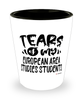 Funny European Area Studies Professor Teacher Shotglass Tears Of My European Area Studies Students