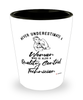 Quality Control Technician Shotglass Never Underestimate A Woman Who Is Also A Quality Control Tech Shot Glass