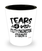Funny Utility Engineering Professor Teacher Shotglass Tears Of My Utility Engineering Students