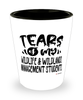 Funny Wildlife Wildlands Management Professor Teacher Shotglass Tears Of My Wildlife Wildlands Management Students