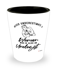 Urologist Shotglass Never Underestimate A Woman Who Is Also An Urologist Shot Glass