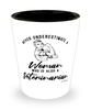 Veterinarian Shotglass Never Underestimate A Woman Who Is Also A Veterinarian Shot Glass