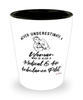 Medical Air Ambulance Pilot Shotglass Never Underestimate A Woman Who Is Also A EMR Pilot Shot Glass