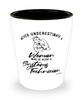 Systems Technician Shotglass Never Underestimate A Woman Who Is Also A Systems Tech Shot Glass