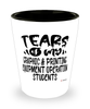 Funny Graphic Printing Equipment Operation Professor Teacher Shotglass Tears Of My Graphic Printing Equipment Operation Students