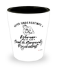 Social Community Psychiatrist Shotglass Never Underestimate A Woman Who Is Also A Social Community Psychiatrist Shot Glass