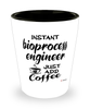 Funny Bioprocess Engineer Shotglass Instant Bioprocess Engineer Just Add Coffee