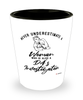 DAs Investigator Shotglass Never Underestimate A Woman Who Is Also A District Attorneys Investigator Shot Glass