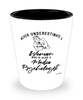 Media Psychologist Shotglass Never Underestimate A Woman Who Is Also A Media Psychologist Shot Glass