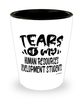 Funny Human Resources Development Professor Teacher Shotglass Tears Of My Human Resources Development Students
