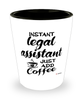 Funny Legal Assistant Shotglass Instant Legal Assistant Just Add Coffee