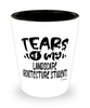 Funny Landscape Architecture Professor Teacher Shotglass Tears Of My Landscape Architecture Students