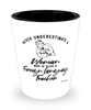 Foreign Language Teacher Shotglass Never Underestimate A Woman Who Is Also A Foreign Language Teacher Shot Glass
