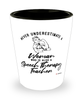 Speech Therapy Teacher Shotglass Never Underestimate A Woman Who Is Also A Speech Therapy Teacher Shot Glass