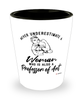 Professor of Art Shotglass Never Underestimate A Woman Who Is Also A Professor of Art Shot Glass