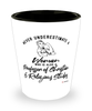 Professor of Christian Religious Studies Shotglass Never Underestimate A Woman Who Is Also A Professor of Christian Religious Studies Shot Glass