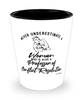 Professor of Conflict Resolution Shotglass Never Underestimate A Woman Who Is Also A Professor of Conflict Resolution Shot Glass