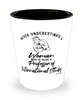 Professor of International Studies Shotglass Never Underestimate A Woman Who Is Also A Professor of International Studies Shot Glass