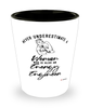 Energy Engineer Shotglass Never Underestimate A Woman Who Is Also An Energy Engineer Shot Glass