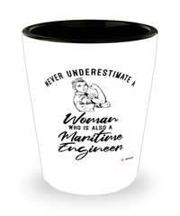 Maritime Engineer Shotglass Never Underestimate A Woman Who Is Also A Maritime Engineer Shot Glass